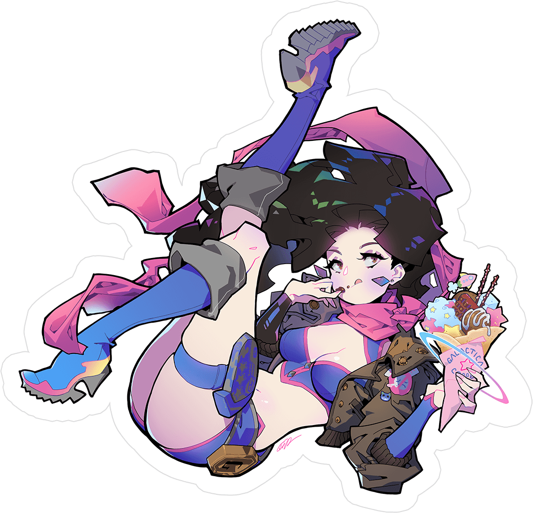 Game Gyaru - Galactica Crepe Daniella Sticker