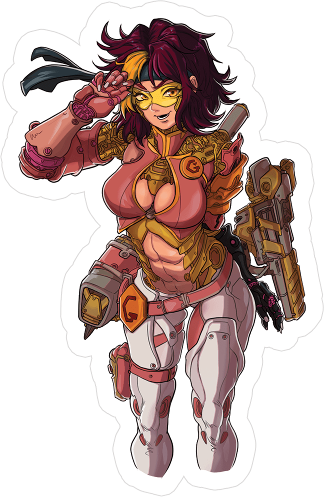 Game Gyaru - Cyber Arina Sticker