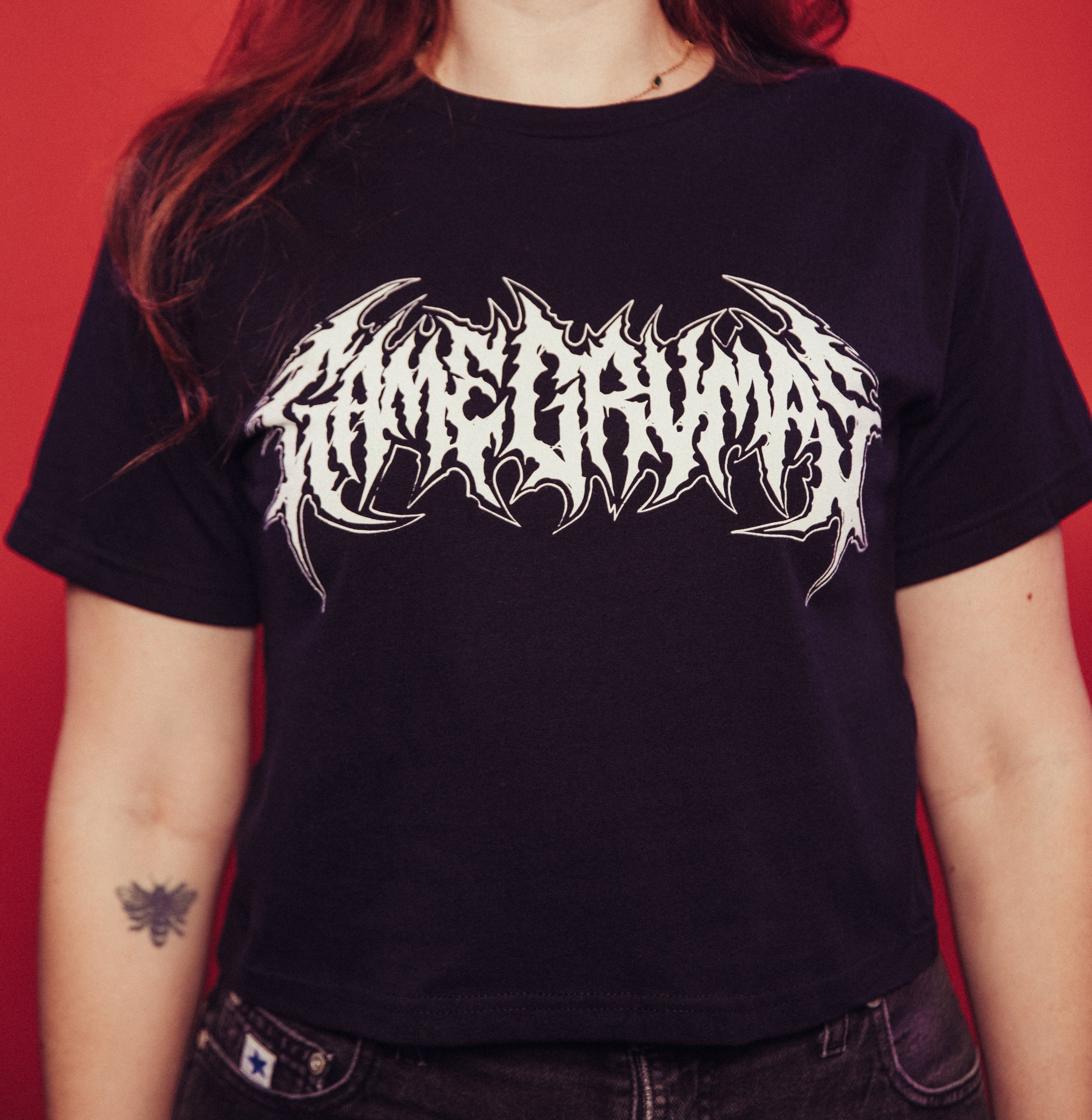 Game Grumps - Black Metal Crop Top